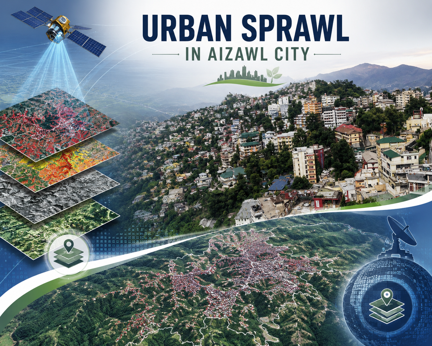 Urban sprawl study of Aizawl city